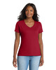 Port & Co LPC381V Women's Essential Blended Performance V-Neck T-Shirt