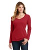 Port & Co LPC450VLS Women's Long Sleeve Fan Favorite V-Neck T-Shirt