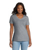 Port & Co LPC54V Women's 5.4-oz 100% Cotton V-Neck T-Shirt