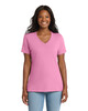 Port & Co LPC54V Women's 5.4-oz 100% Cotton V-Neck T-Shirt