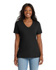 Port & Co LPC54V Women's 5.4-oz 100% Cotton V-Neck T-Shirt