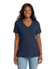 Port & Co LPC54V Women's 5.4-oz 100% Cotton V-Neck T-Shirt