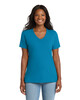 Port & Co LPC54V Women's 5.4-oz 100% Cotton V-Neck T-Shirt