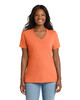 Port & Co LPC54V Women's 5.4-oz 100% Cotton V-Neck T-Shirt