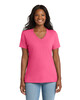 Port & Co LPC54V Women's 5.4-oz 100% Cotton V-Neck T-Shirt