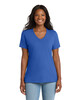 Port & Co LPC54V Women's 5.4-oz 100% Cotton V-Neck T-Shirt