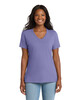 Port & Co LPC54V Women's 5.4-oz 100% Cotton V-Neck T-Shirt