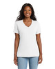 Port & Co LPC54V Women's 5.4-oz 100% Cotton V-Neck T-Shirt