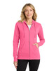 Port & Co LPC78ZH Women's Core Fleece Full-Zip Hooded Sweatshirt
