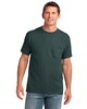 Port & Co PC54P 54-oz 100% Cotton Pocket T-Shirt