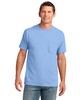 Port & Co PC54P 54-oz 100% Cotton Pocket T-Shirt