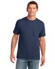 Port & Co PC54P 54-oz 100% Cotton Pocket T-Shirt