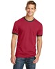 Port & Co PC54R 5.4-Oz 100% Cotton Ringer T-Shirt