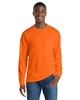 Port & Co PC61LSP Long Sleeve Essential T-Shirt with Pocket