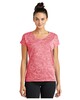Sport-Tek LST390  Women’s Fitted Very Important Tee ® Scoop Neck PosiCharge  Electric Heather Sporty T-Shirt