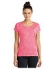 Sport-Tek LST390  Women’s Fitted Very Important Tee ® Scoop Neck PosiCharge  Electric Heather Sporty T-Shirt