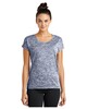 Sport-Tek LST390  Women’s Fitted Very Important Tee ® Scoop Neck PosiCharge  Electric Heather Sporty T-Shirt