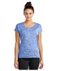 Sport-Tek LST390  Women’s Fitted Very Important Tee ® Scoop Neck PosiCharge  Electric Heather Sporty T-Shirt