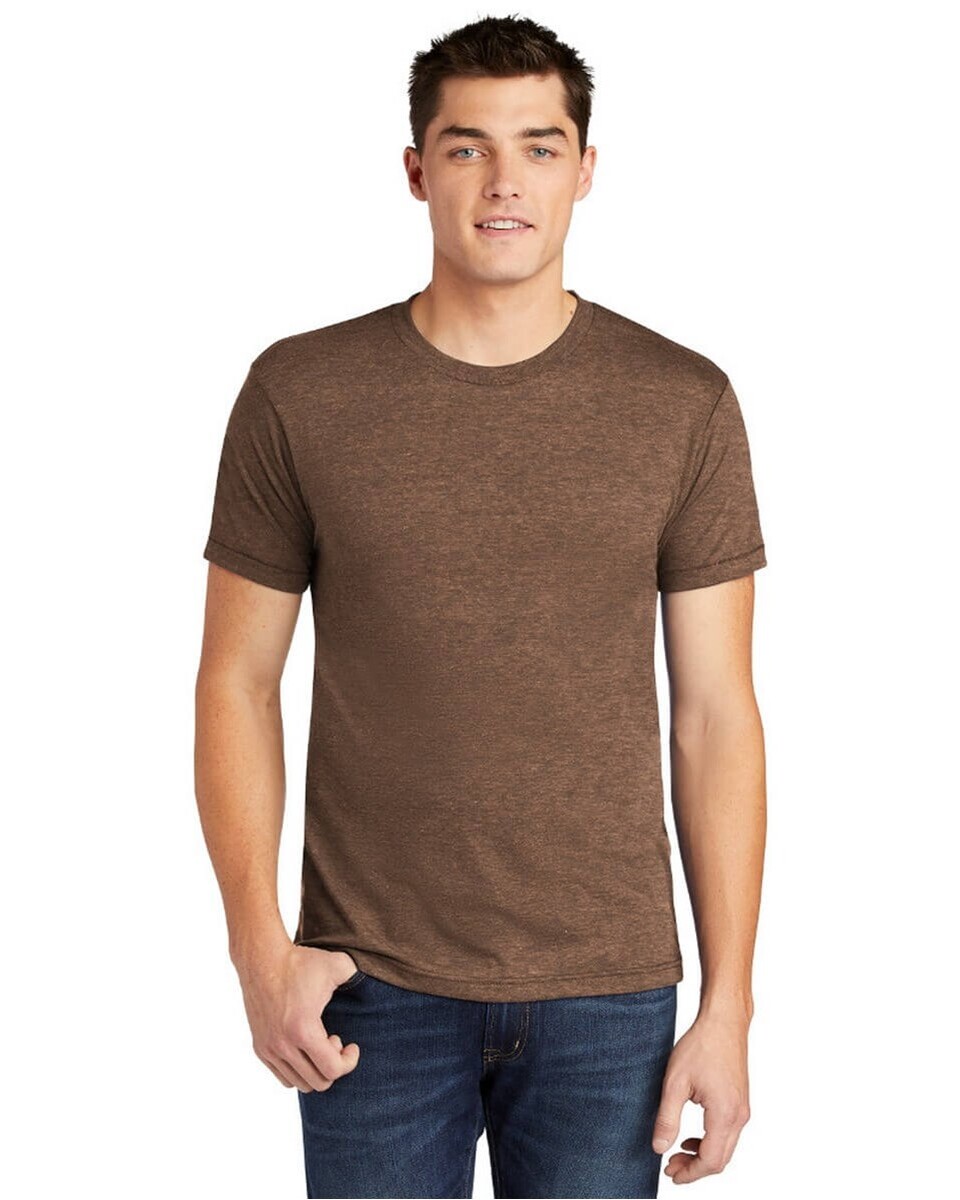 American Apparel TR401W Tri-Blend Short Sleeve Track T-Shirt - Apparel.com