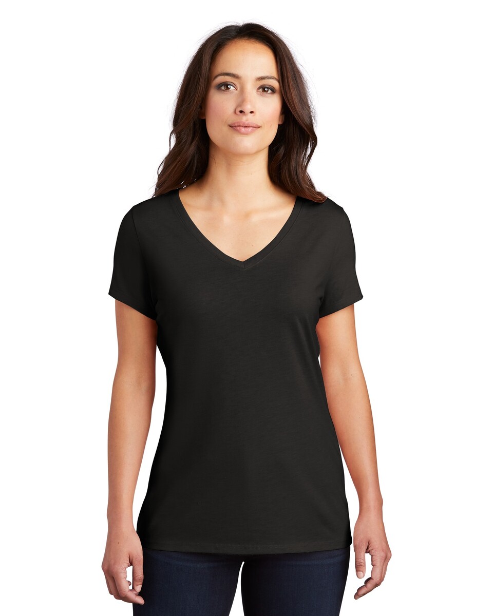 District DM1350L Women's Perfect Tri V-Neck T-Shirt - BlankApparel.com