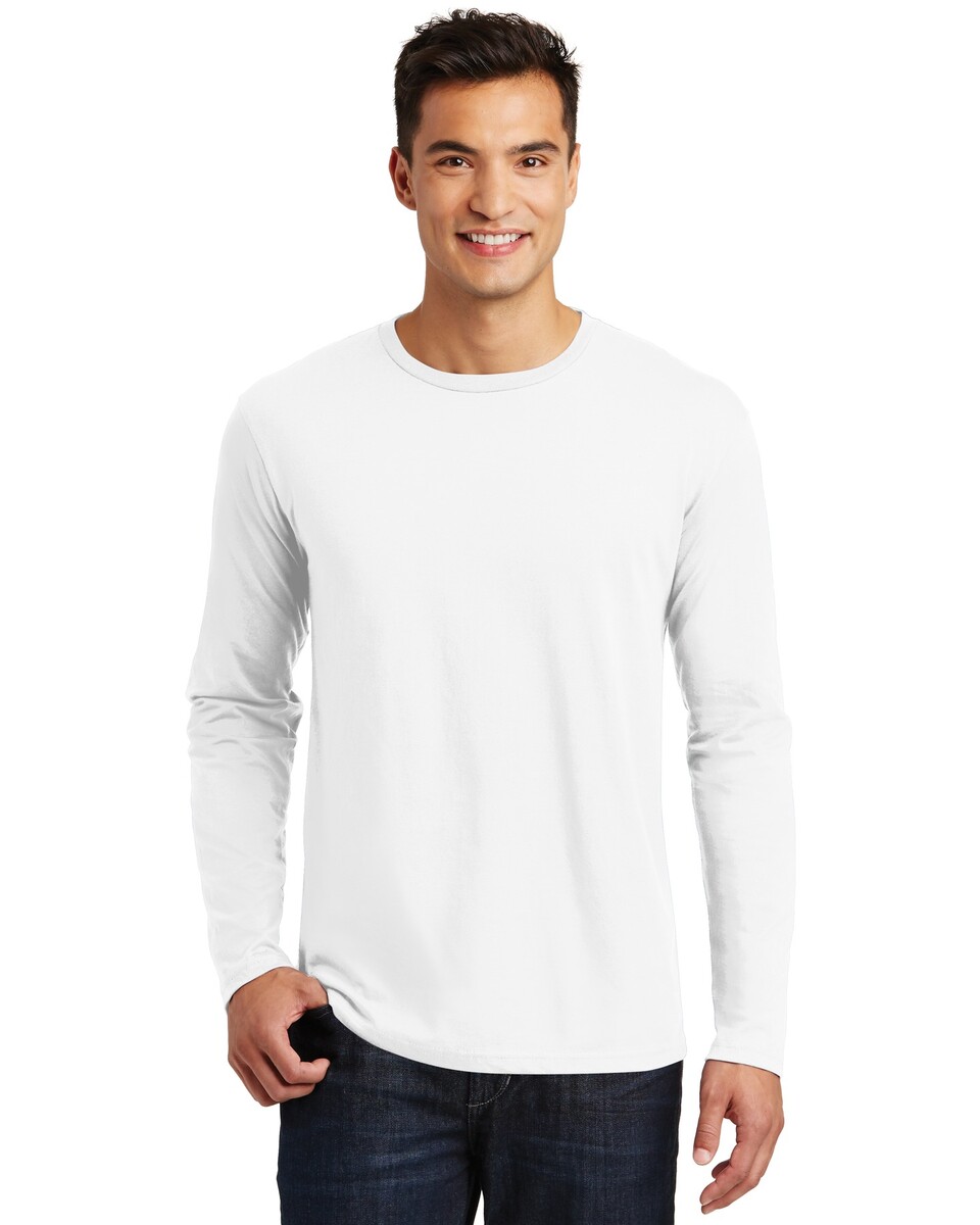 District DT105 Mens Perfect Weight Long Sleeve T-shirt - Apparel.com