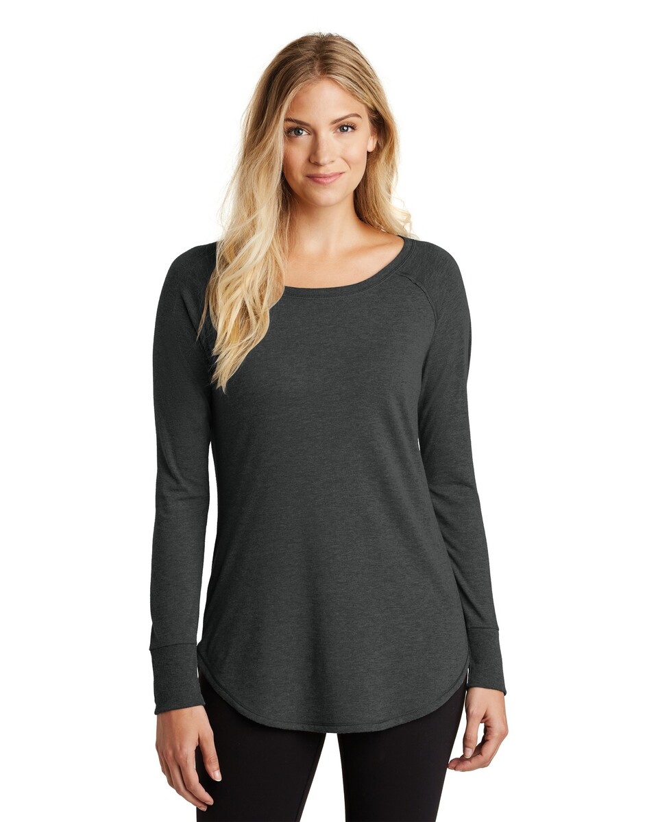 District DT132L Women's Perfect Tri Long Sleeve T-Shirt - Apparel.com