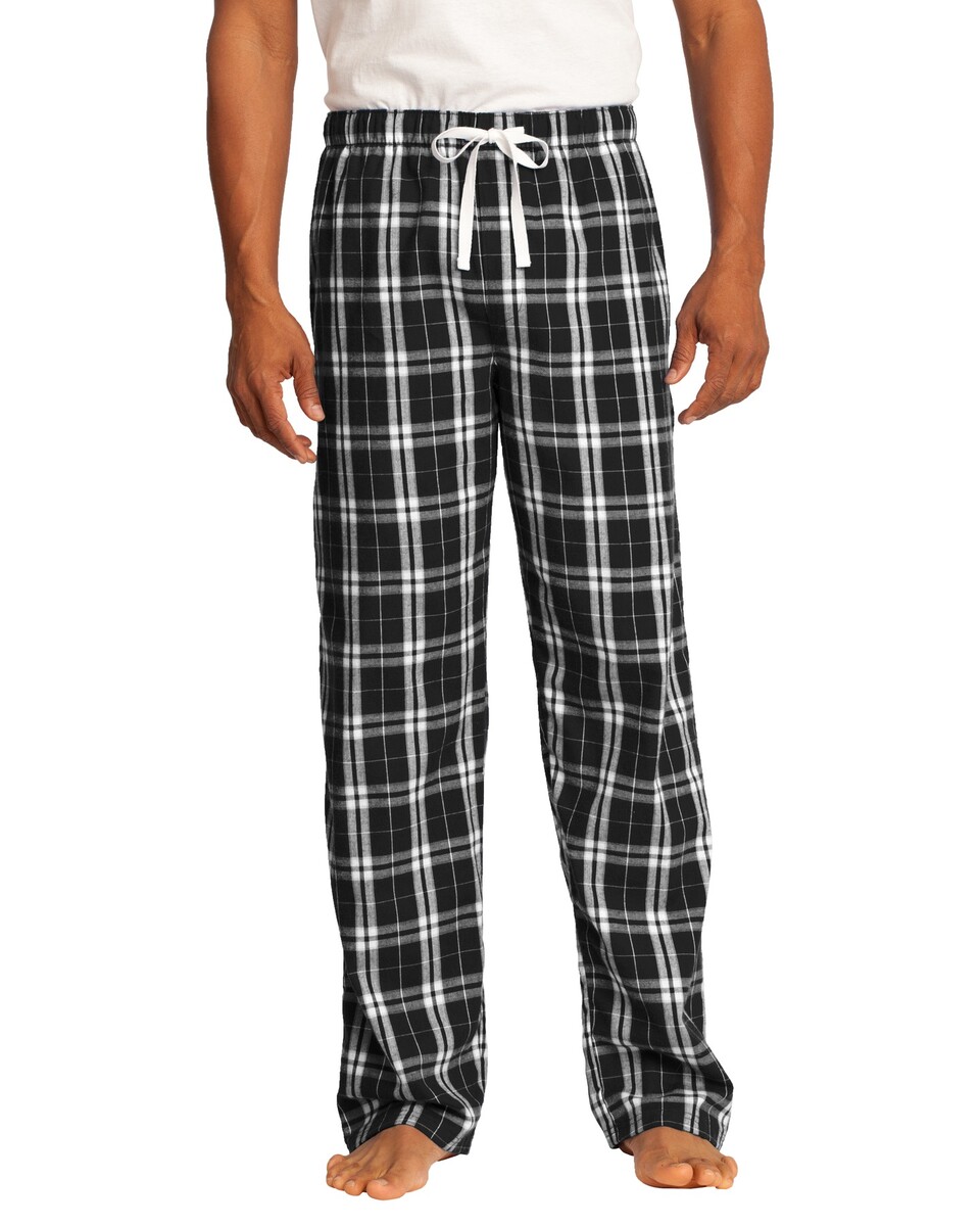 District DT1800 Young Mens Flannel Plaid Pants - Apparel.com