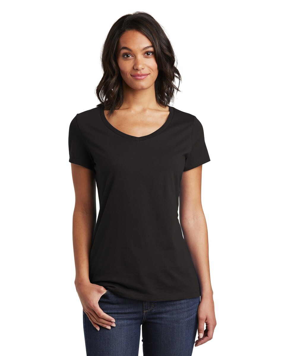 District DT6503 Women's Very Important Tee V-Neck - Apparel.com