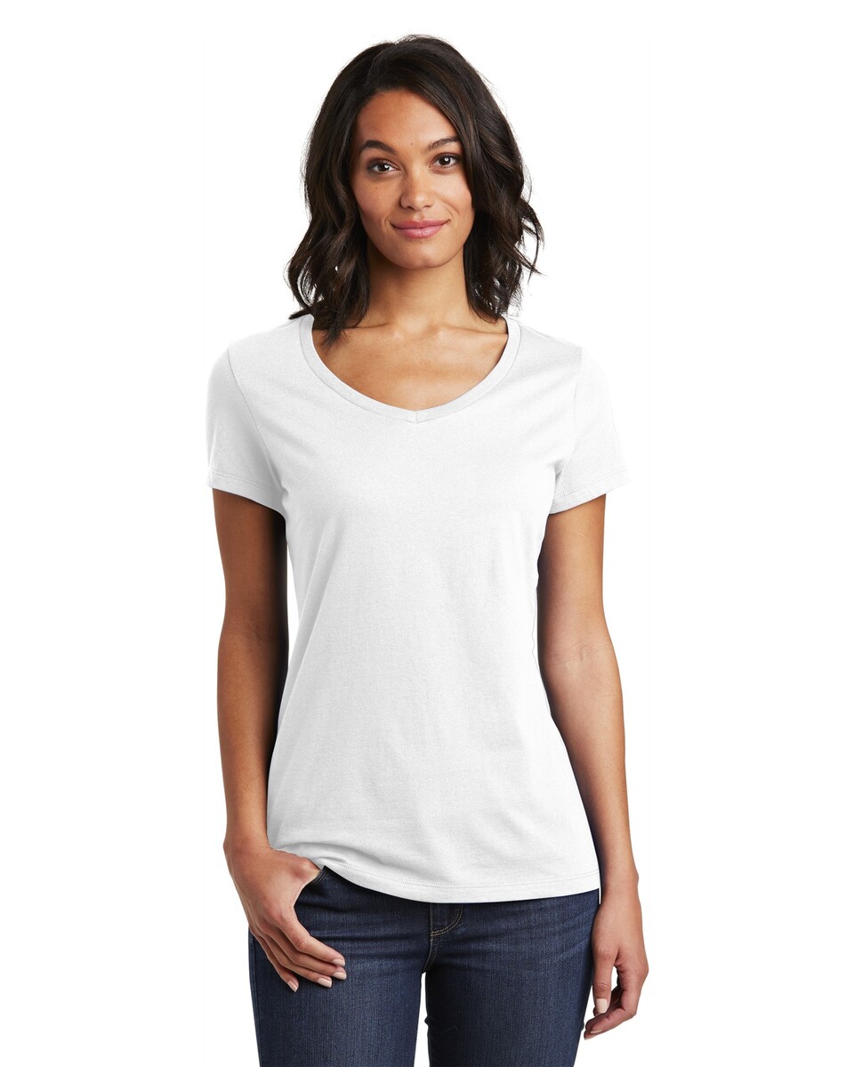 District DT6503 Women's Very Important Tee V-Neck - BlankShirts.com