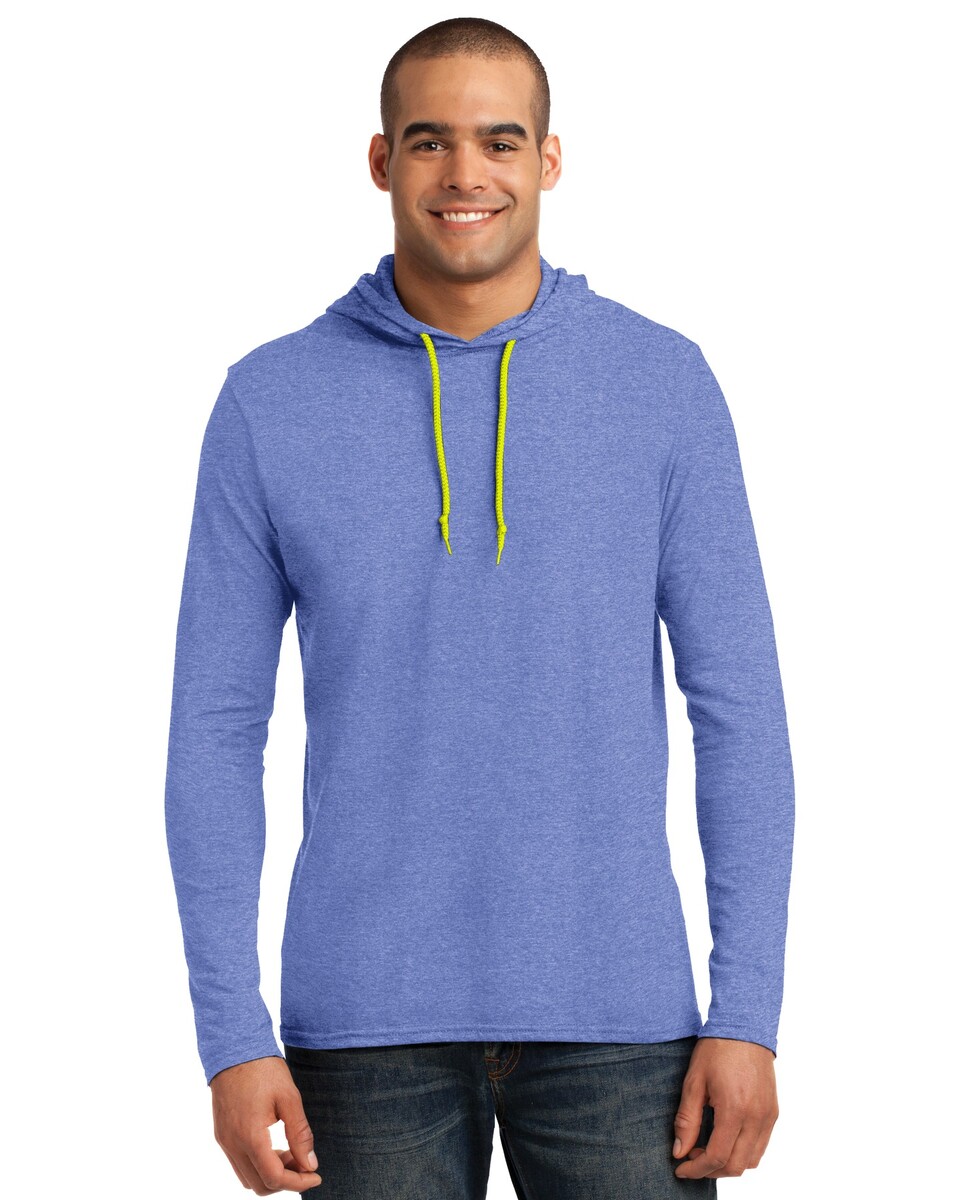 Gildan 987 100% Ring Spun Cotton Long Sleeve T-Shirt Hoodie - Apparel.com