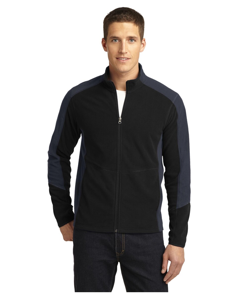 Port Authority F230 Colorblock Microfleece Jacket - Apparel.com