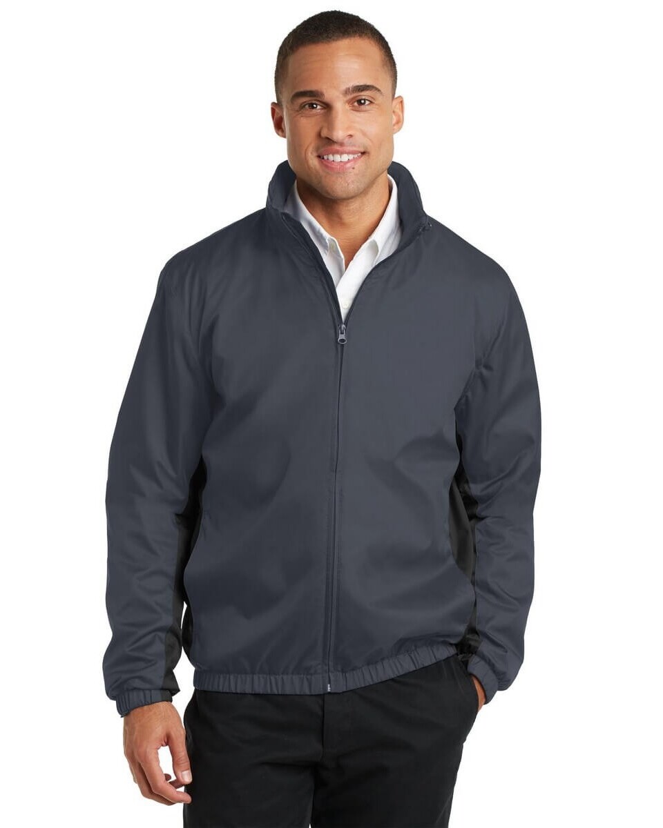 Port Authority J330 Core Colorblock Wind Jacket - Apparel.com