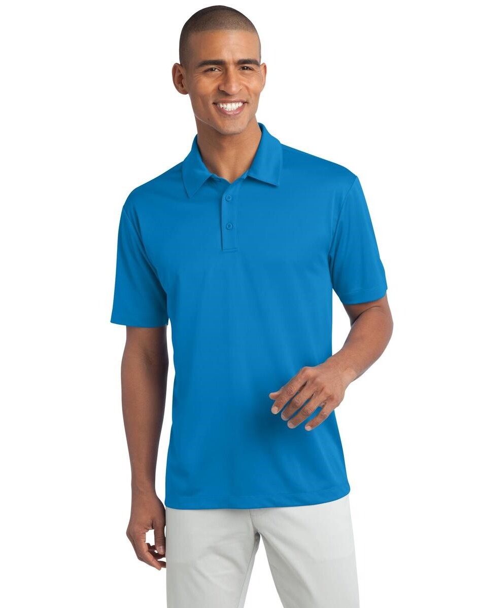 Parcel Blue Stay Smooth in a Silky Touch Polo Shirt brilliant-blue - Apparel.com