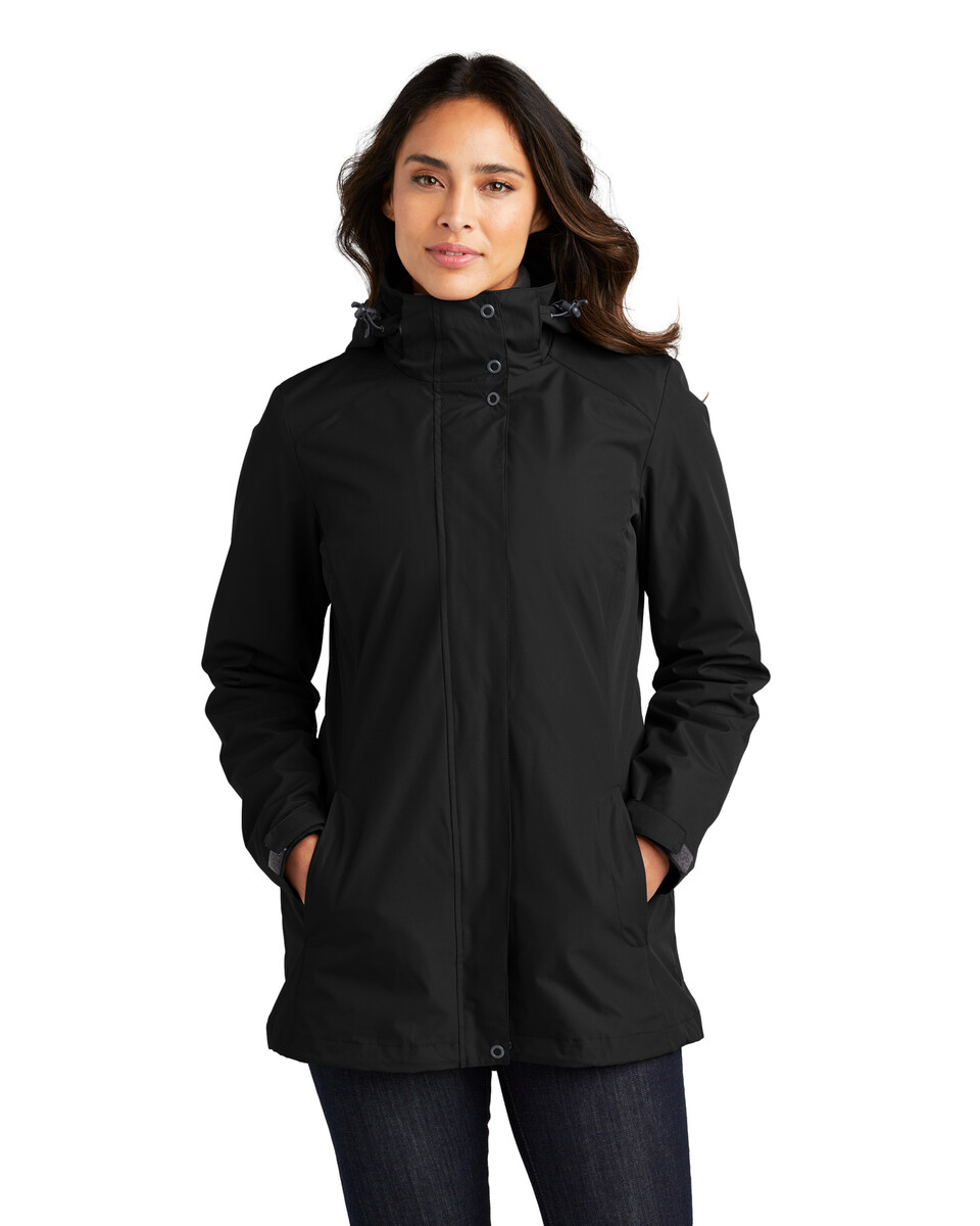 Port Authority L123 Women's All-Weather 3-in-1 Jacket - Apparel.com