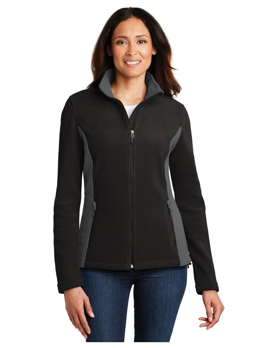 Port Authority L216 Women's Colorblock Value Fleece Jacket - Apparel.com