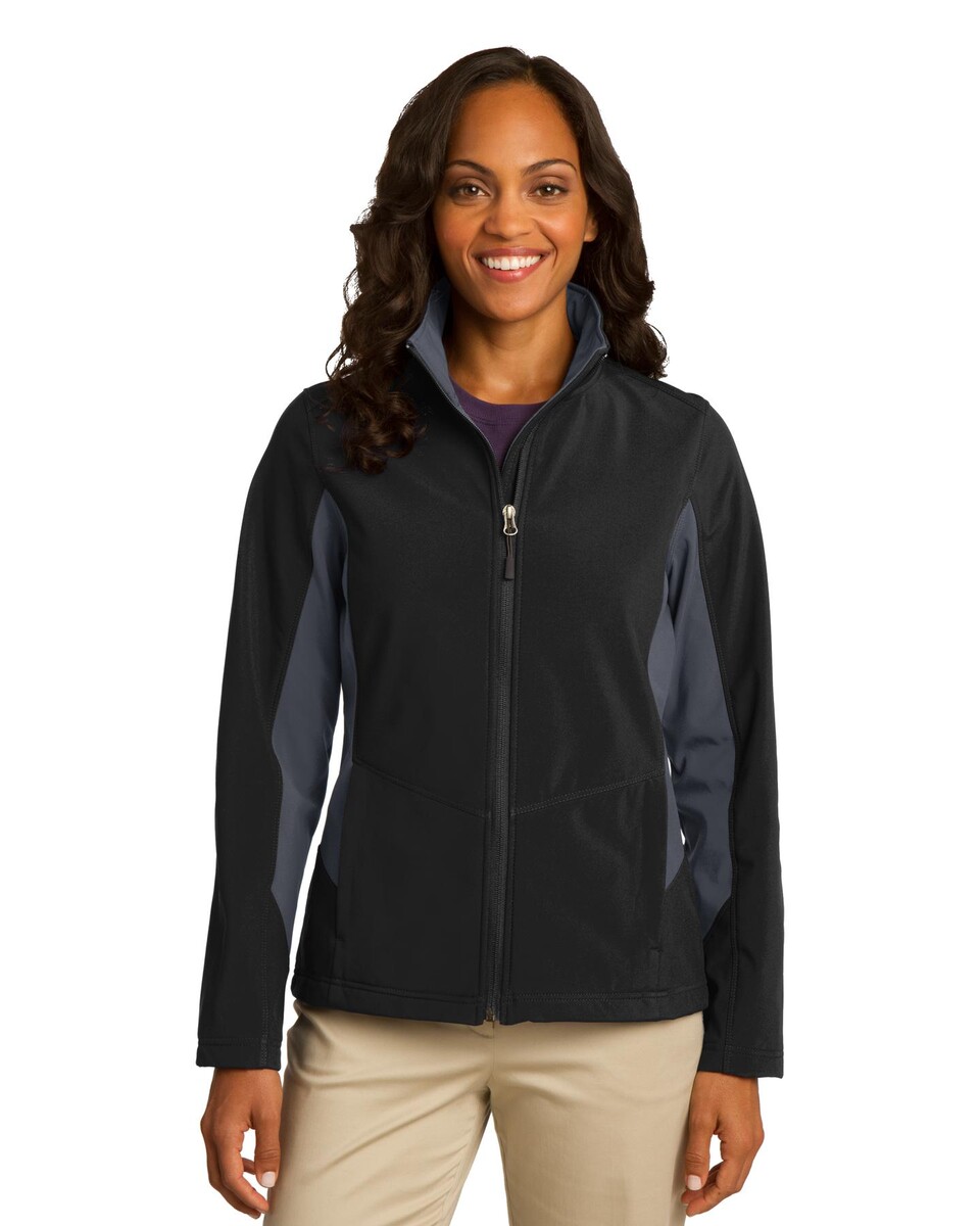 Port Authority L318 Women's Core Colorblock Soft Shell Jacket - Apparel.com