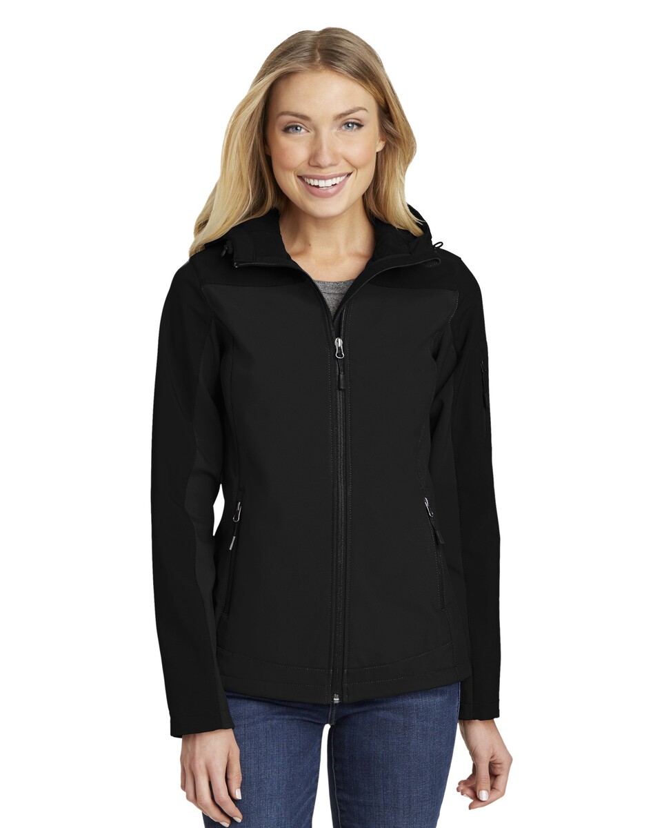 Port Authority L335 Women's Hooded Core Soft Shell Jacket - Apparel.com