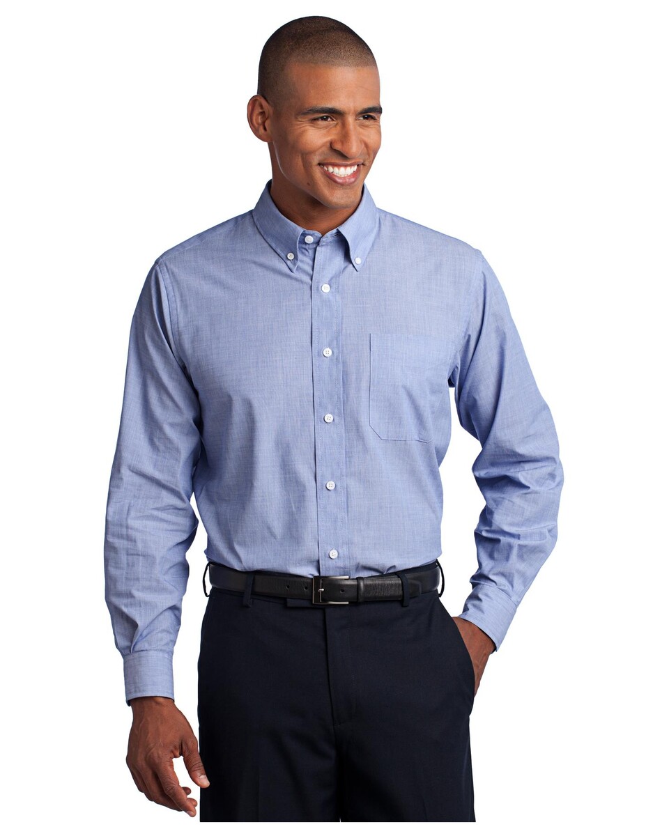 Port Authority S640 Crosshatch Easy Care Shirt - Apparel.com