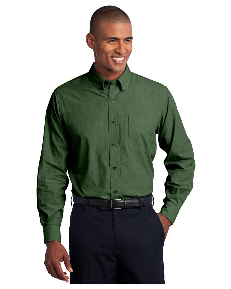 Port Authority S640 Crosshatch Easy Care Shirt - Apparel.com