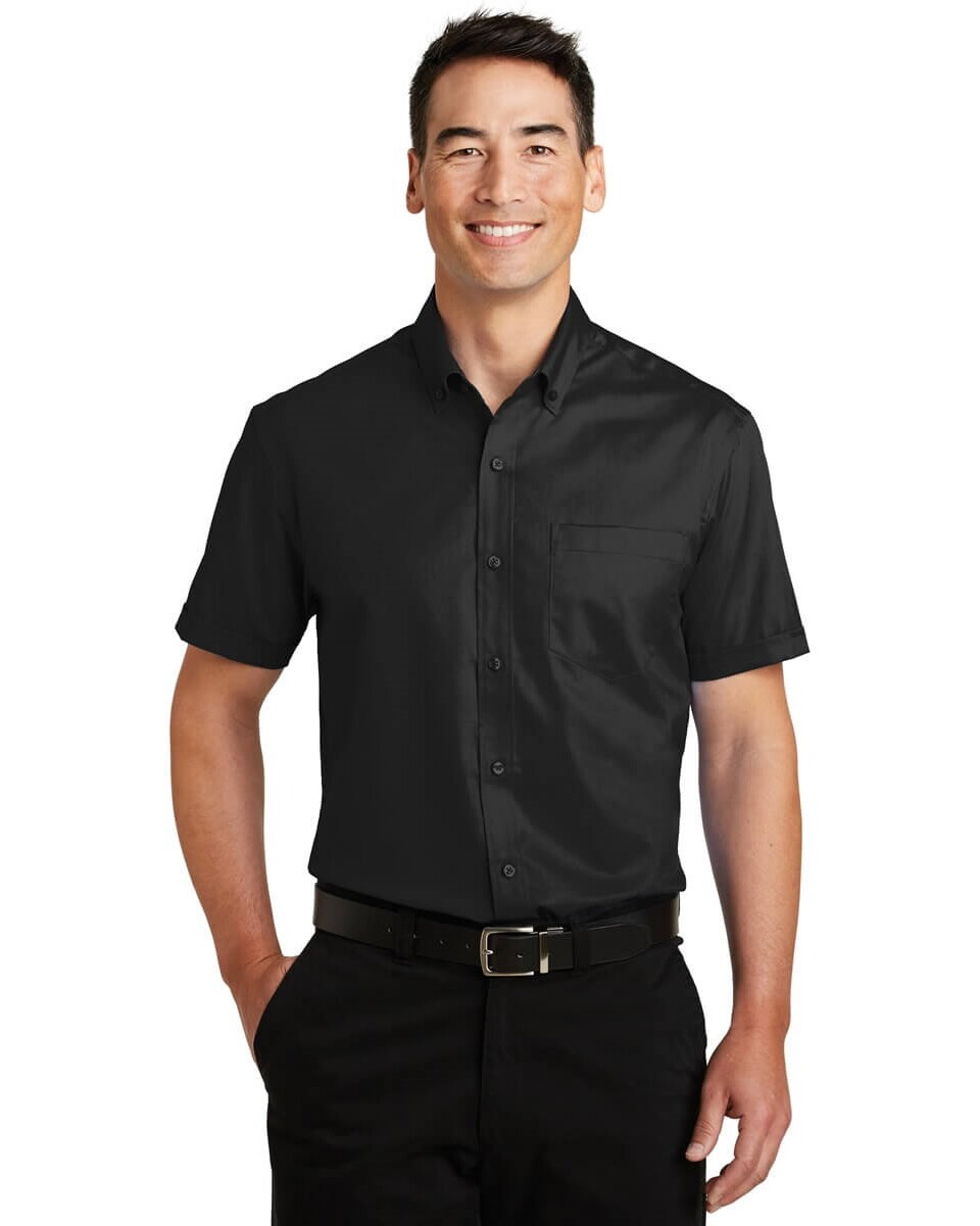 Port Authority S664 Short Sleeve SuperPro Twill Shirt - Apparel.com