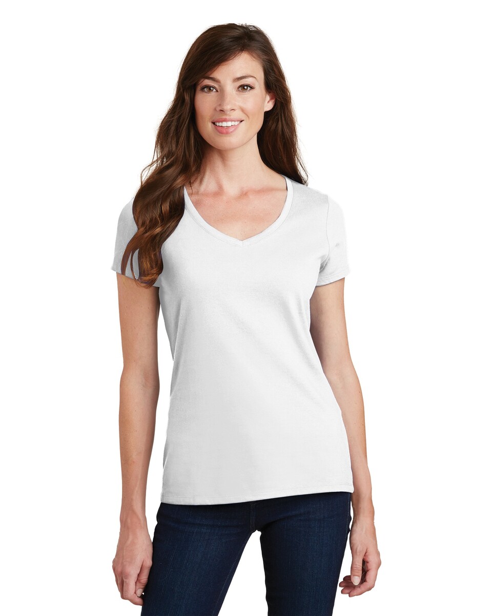 Port & Company LPC450V Women's Fan Favorite V-Neck T-Shirt - Apparel.com