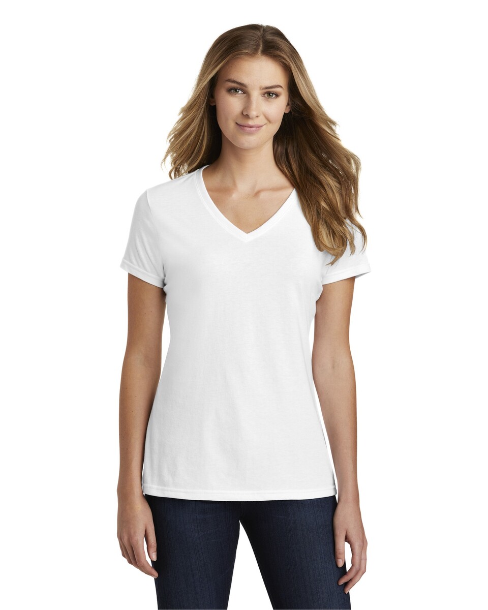 Port & Company LPC455V Women's Fan Favorite Blend V-Neck T-Shirt ...