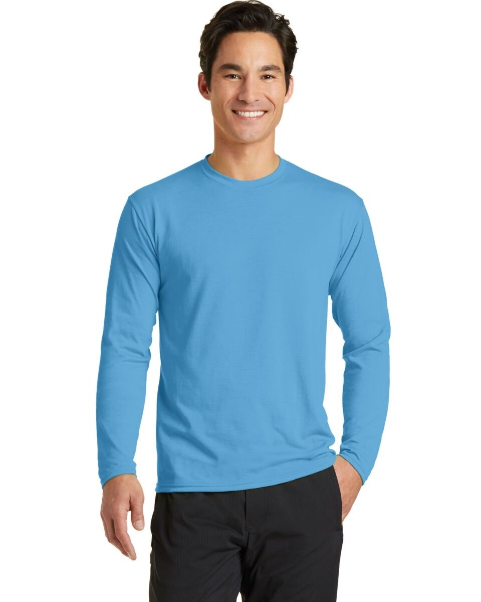 Port & Company PC381LS Long Sleeve Essential Blended Performance T ...
