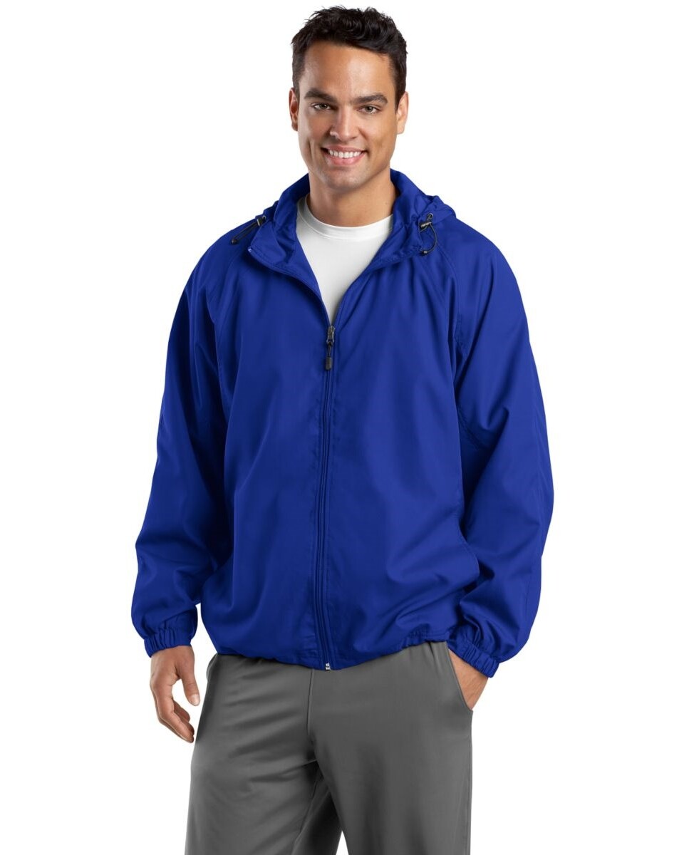 Hooded Raglan Jacket Sport-Tek JST73 Hooded Raglan Jacket - BlankApparel.com