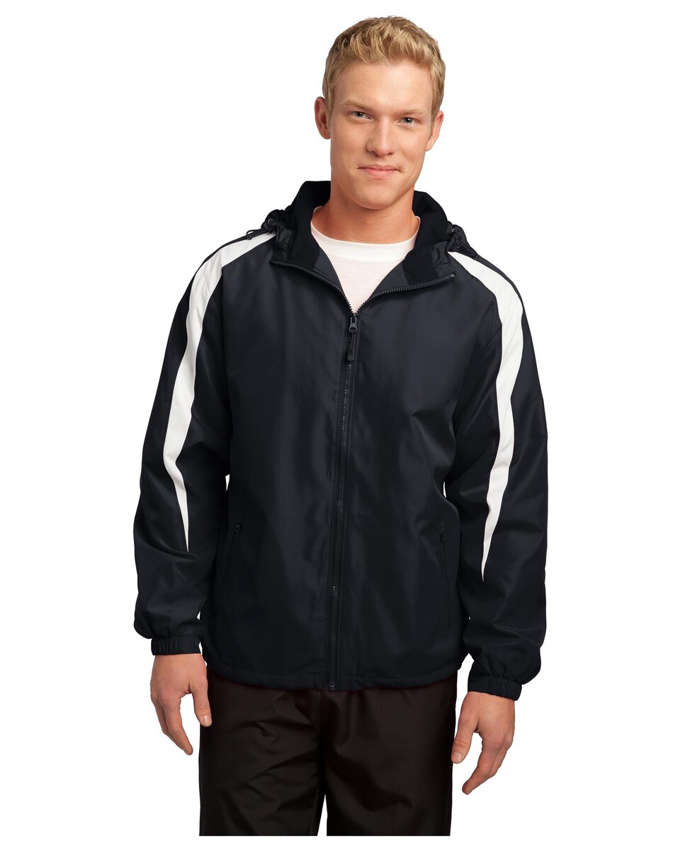 Sport-Tek JST81 Fleece-Lined Colorblock Jacket - Apparel.com