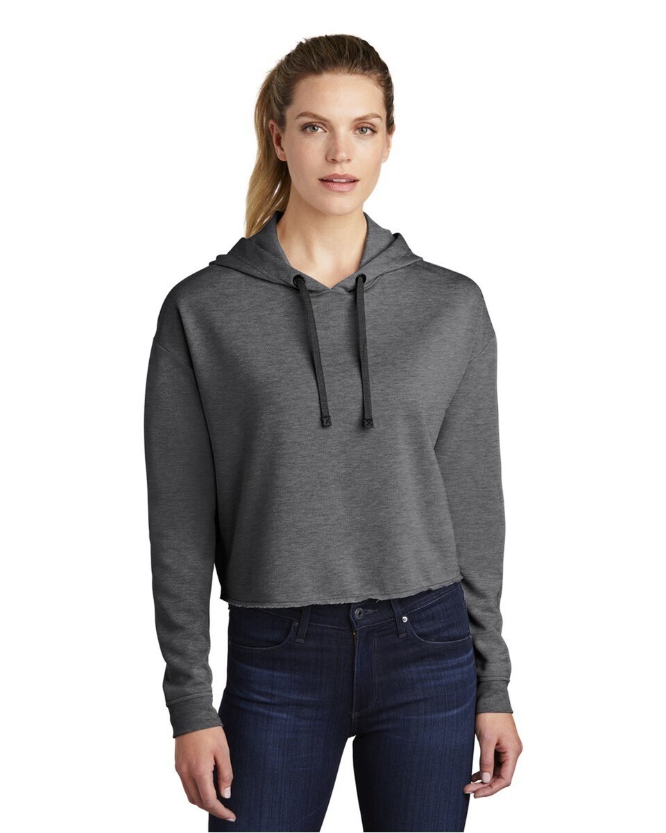 Sport-Tek LST298 Women's PosiCharge Tri-Blend Wicking Fleece Crop ...