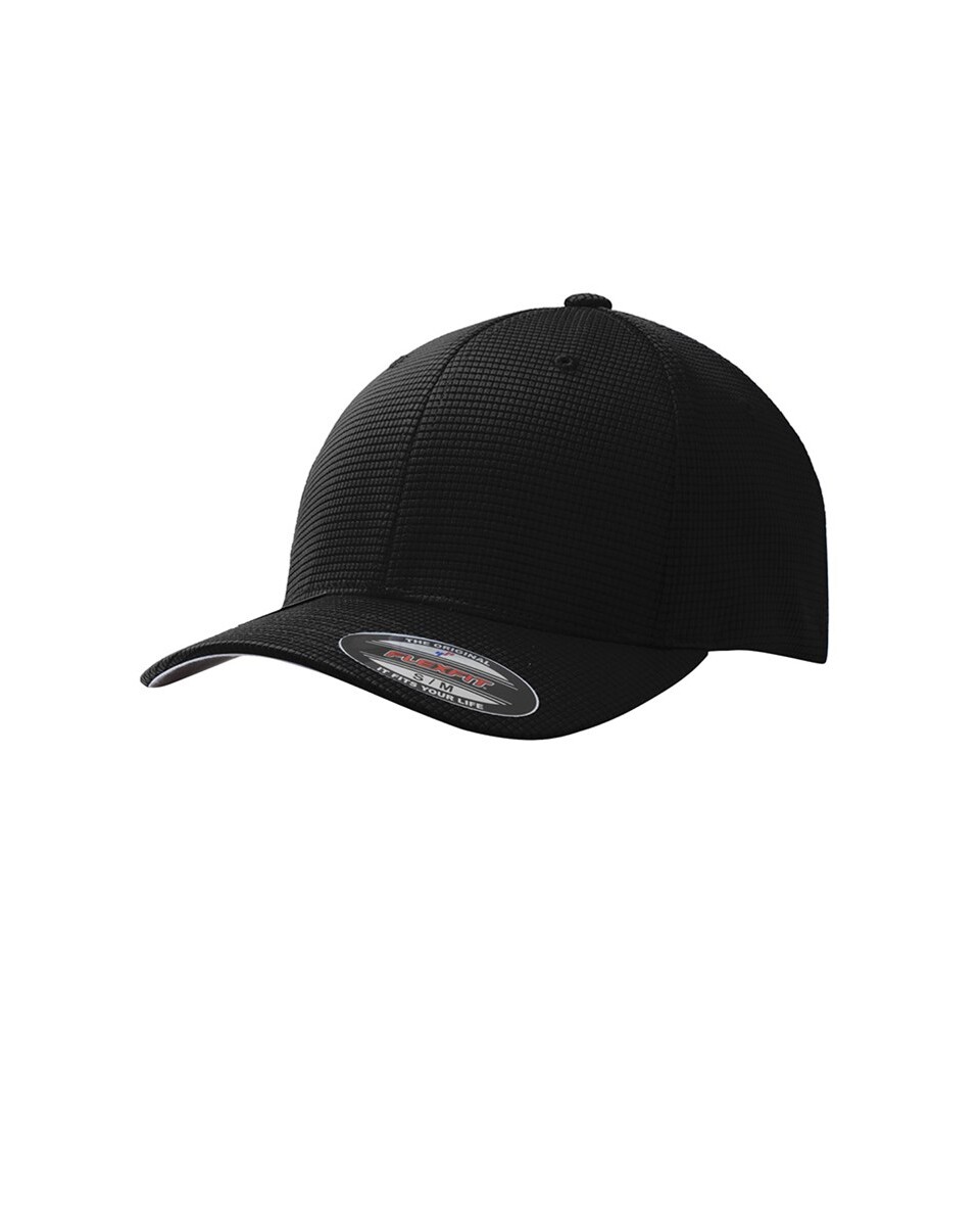 SportTek STC33 Flexfit Grid Texture Cap