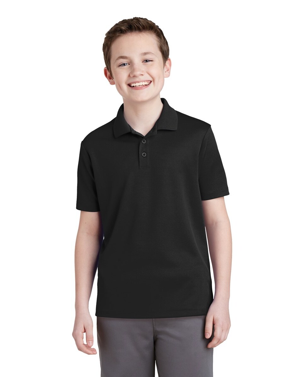 Sport-Tek YST640 Youth PosiCharge RacerMesh Polo Shirt - BlankApparel.com