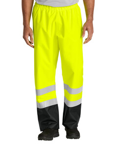 CornerStone CSP504 100% Polyester-ANSI Class E Pull-On Rain Pant 100% Polyester