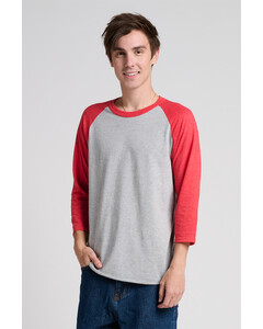Unisex Premium Blend Combed Ring Spun 3/4-Sleeve Raglan Jerzees 560R
